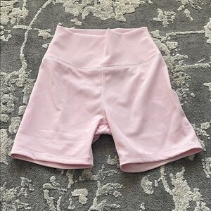 High-Rise Pink Women's Bike Shorts — Comfortable Everyday Support
